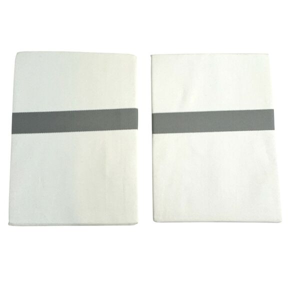 NWT Pottery Barn Monique Lhuillier Daphne Organic Percale King Shams in Shell - Picture 2 of 7